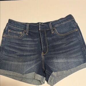 Hollister Dark Blue Jean Shorts
